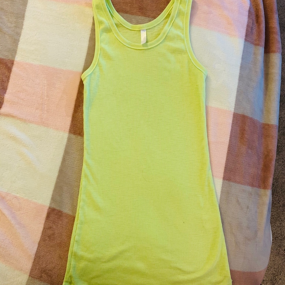 Slim fit neon tank